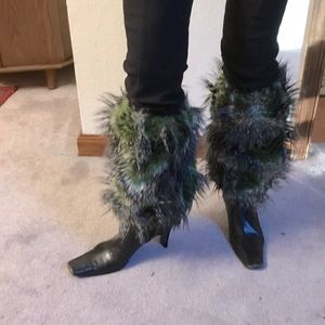 Steve Madden Faux Fur Leg Warmers